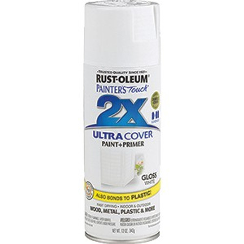 Rust-Oleum 249090 12 oz. Gloss White Painters Touch 2X Ultra Cover Spray