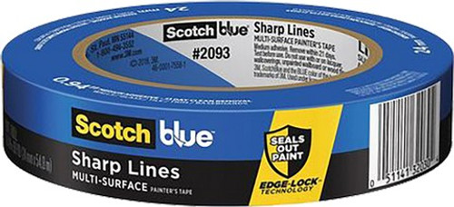 3M 2093-24EC .94" x 60yd (24mm) ScotchBlue Sharp Lines Painters Tape