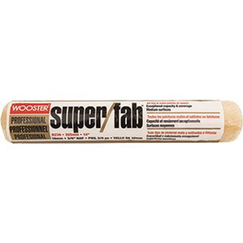Wooster R239 14" Super/Fab 3/8" Nap Roller Cover - 6ct. Case