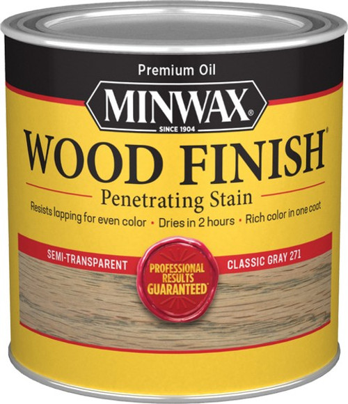 Minwax 22761 .5Pt Classic Gray 271 Semi-Transparent Stain