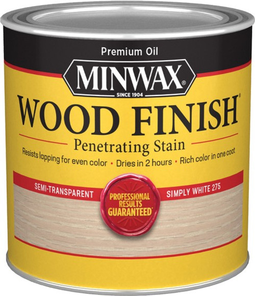 Minwax 22765 .5 Pt Simply White 275 Semi-Transparent Stain