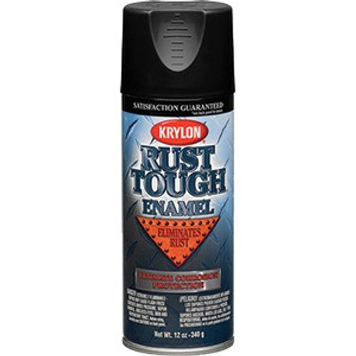 Krylon RTA9203 12 oz. Semi Flat Black Rust Tough Spray