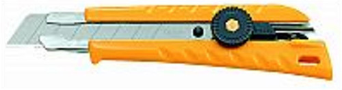 OLFA L-1 18mm 8-Pt Classic Ratchet-Lock Heavy-Duty Snap-Off Utility Knife  - 6ct. Case