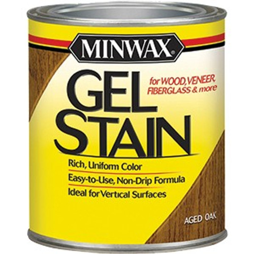 Minwax 26020 .5Pt Aged Oak 602 Semi-Transparent Gel Stain