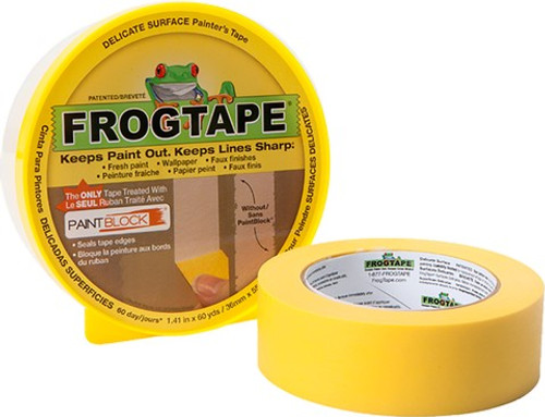 Shurtape 217143 36mm x 55m (1.41" x 60yd) Yellow Frogtape Delicate Surfaces Painter's Tape