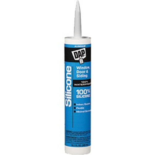 Dap 08643 9.8oz Aluminum 100% Silicone Sealant