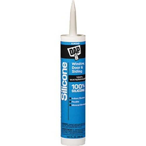 Dap 08649 9.8oz Almond 100% Silicone Sealant