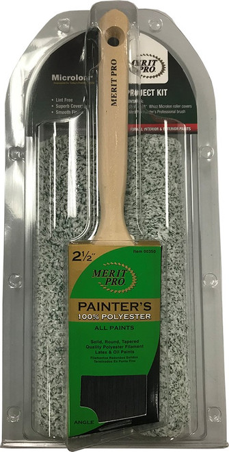 Merit Pro 73350 Painters Brush & Roller Combo
