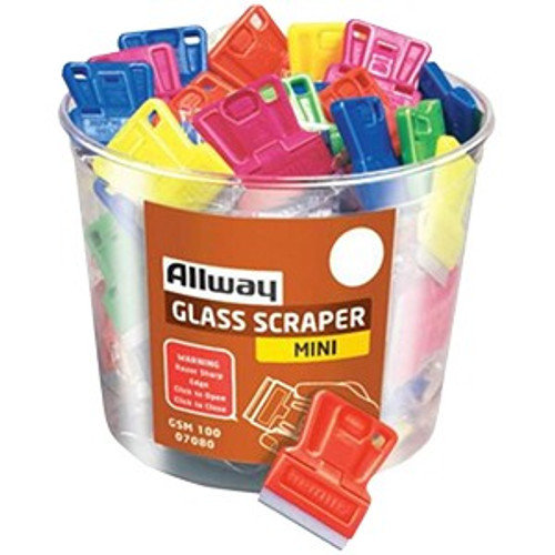 Allway GSM100 Mini Glass Scraper Bagged (100/bucket)