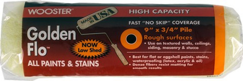 Wooster RR662 9" x 3/4" Nap Golden Flo Roller Cover
