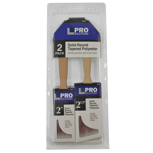 2" & 2-1/2" Pro Solutions 22251 SRT Polyester Paint Brush Set, 2-Piece
