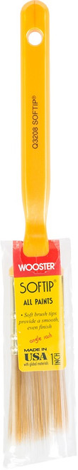 Wooster Q3208 1" Softip Nylon Angle Sash Paint Brush