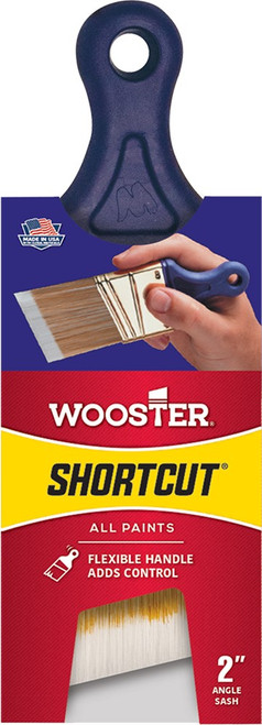 Wooster Q3211 2" Firm Nylon Angle Sash Shortcut Paint Brush