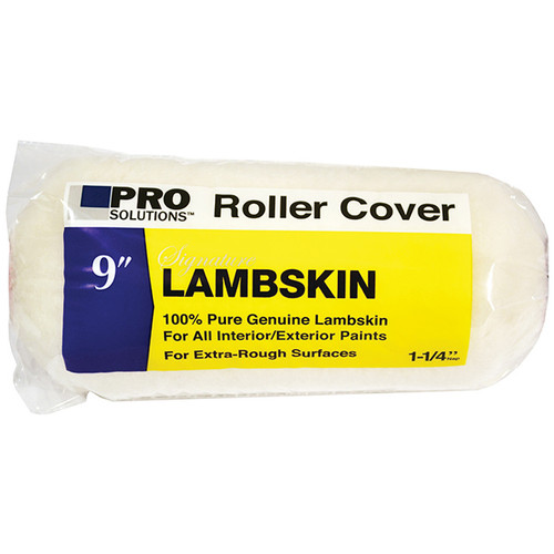 9" x 1-1/4" Nap Pro Solutions 30114 Signature, Lambskin Roller Cover