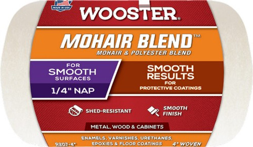 Wooster R207 4" x 1/4" Nap Mohair Blend Roller Cover