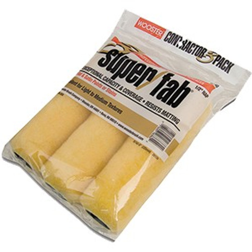 Wooster R740 9" x 1/2" Nap Super/Fab Roller Cover (3pk)