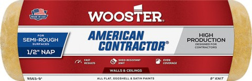 Wooster R563 9" x 1/2" Nap American Contractor Roller Cover