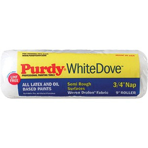 Purdy 144672094 9" x 3/4" Nap Woven Dralon Fabric White Dove Roller Cover