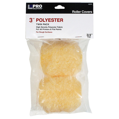 3" x 3/4" Nap Pro Solutions 45375 Polyester Roller Cover, 2-Pack