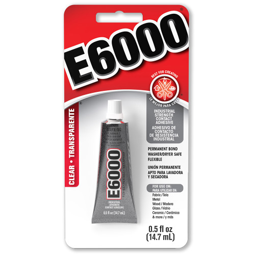 0.5 Oz Eclectic 800216 E6000 Craft Adhesive - Case of 6 0.5 Oz Eclectic 800216 E6000 Craft Adhesive - Case of 6