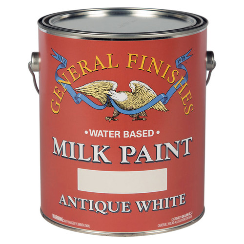 1 Gal General Finishes GAW Antique White Milk Paint Interior / Exterior Paint, Satin