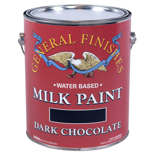 1 Gal General Finishes GDC Dark Chocolate Milk Paint Interior / Exterior Paint, Satin