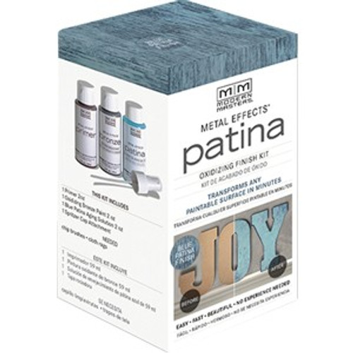 2 Oz Modern Masters 306291 Patina Blue Metal Effects Craft Kit