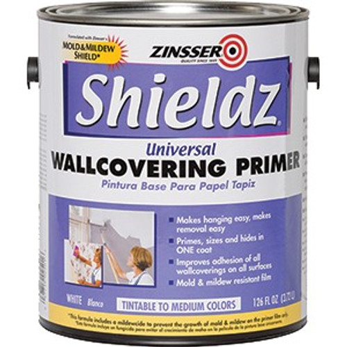1 Gal Zinsser 02501 White Shieldz Universal Wallcovering Primer Sealer