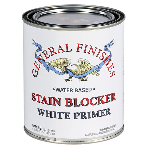 1 Qt General Finishes QSB White Stain Blocker Water-Based Primer