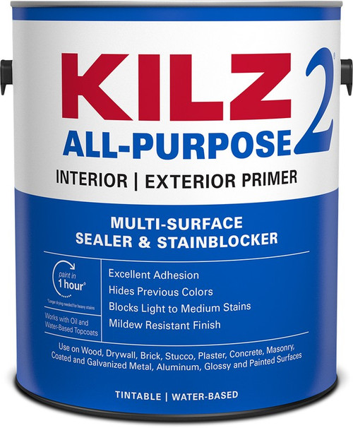 1 Gal Masterchem 20041 White Kilz 2 Multi-Surface Stain Blocker Interior/Exterior Primer