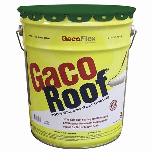 5-Gal Gaco GR1626 Green GacoRoof Silicone Roof Coating