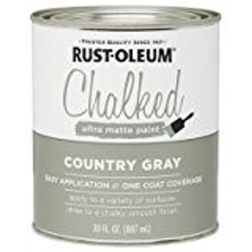1 Qt Rust-Oleum 285141 Country Gray Chalked Ultra Matte Paint