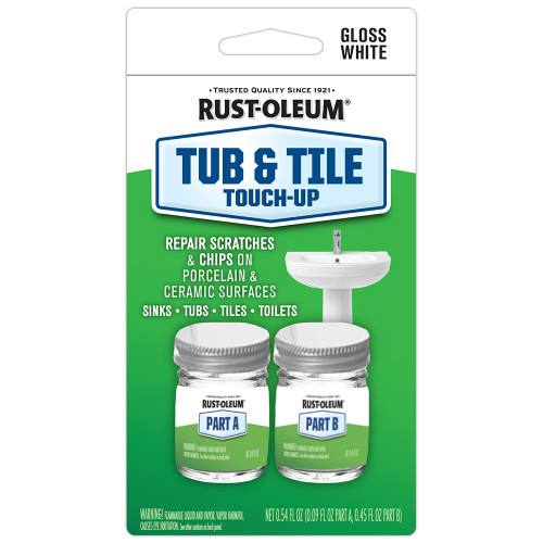 0.45 Oz Rust-Oleum 244166 White Specialty Tub And Tile Touch-Up Paint