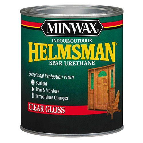 1 Qt Minwax 63200 Clear Helmsman Indoor/Outdoor Spar Urethane, Gloss