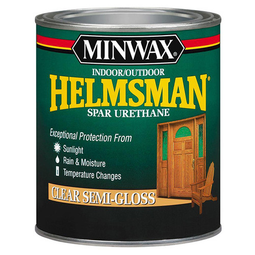 1 Qt Minwax 63210 Clear Helmsman Indoor/Outdoor Spar Urethane, Semi-Gloss