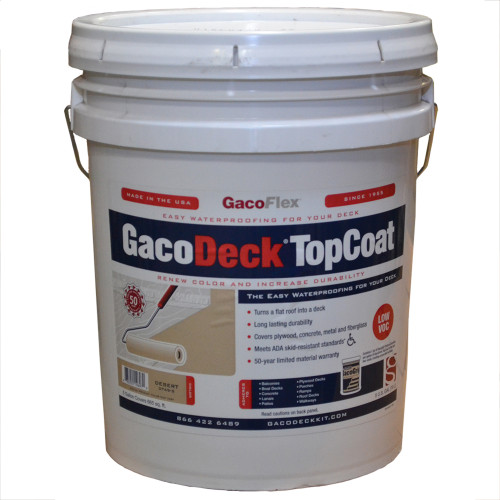 5 Gal Gaco DT49 Desert GacoDeck Water-Based Elastomeric Top Coat