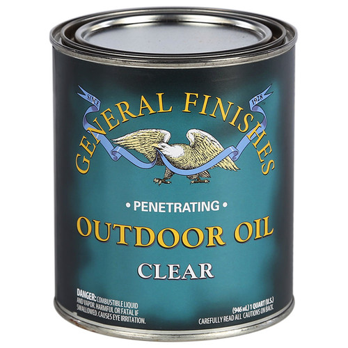 Qt General Finishes QTOC Clear Outdoor Oil Exterior Penetrating Oil - Case of 8