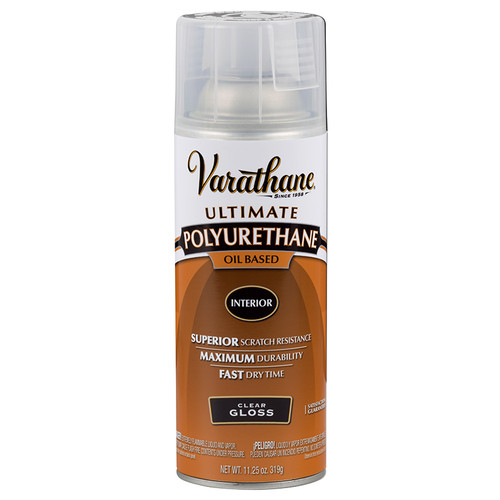 11.25 Oz Rust-Oleum 9081 Clear Varathane Oil-Based Interior Ultimate Polyurethane Spray, Gloss