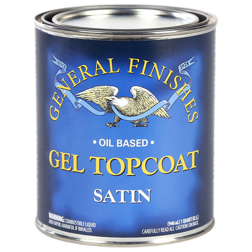 1 Qt General Finishes SQ Gel Topcoat Oil-Based Topcoat, Satin