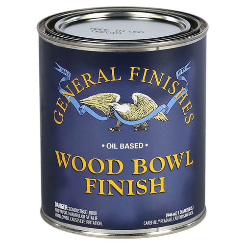 1 Qt General Finishes SBQT Wood Bowl Finish Oil-Based Finish, Gloss - Case of 8