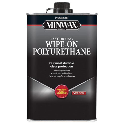 1 Pt Minwax 40900 Clear Wipe-On Poly Oil-Based Polyurethane Finish, Warm Gloss