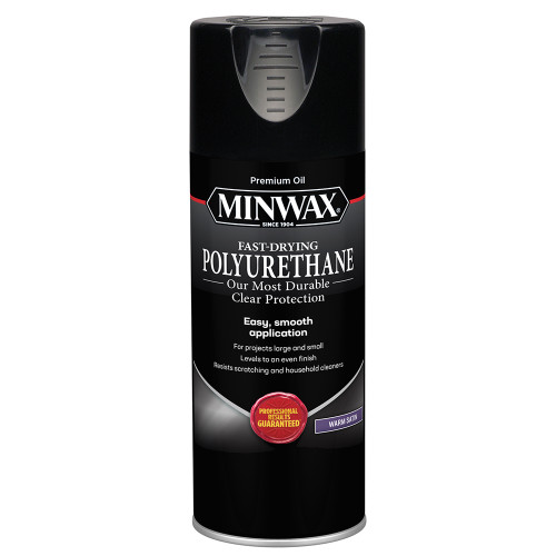 11.5 Oz Minwax 33060 Clear Fast-Drying Oil-Based Polyurethane, Warm Satin