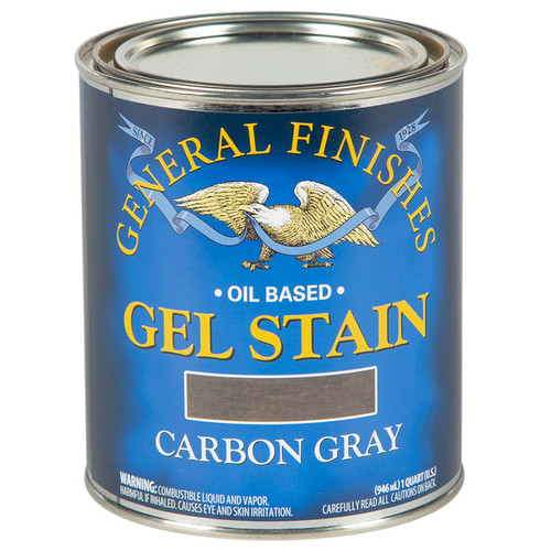 1 Qt General Finishes CQT Carbon Gray Gel Stain Oil-Based Heavy Bodied Stain