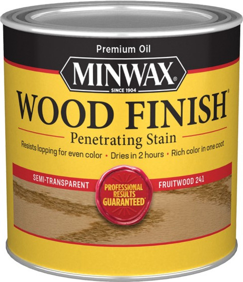 Minwax 22410 1/2pt Fruitwood 241 Semi-Transparent Stain