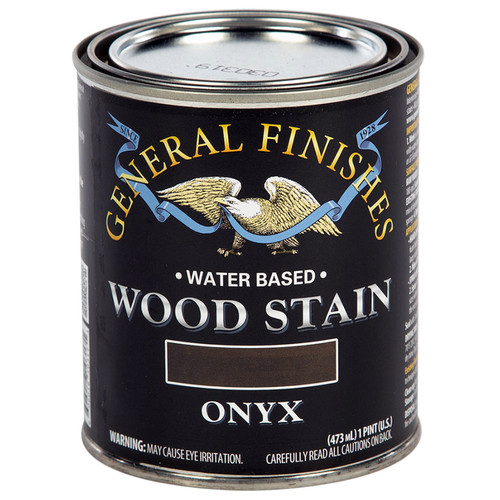 1 Pt General Finishes WFPT Onyx Wood Stain Water-Based Penetrating Stain