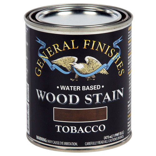 1 Pt General Finishes WTTP Tobacco Wood Stain Water-Based Penetrating Stain