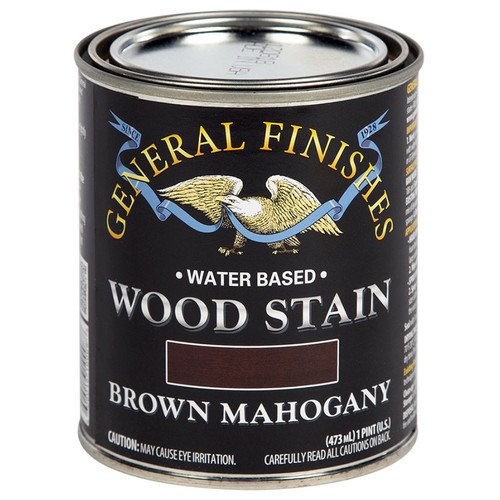 1 Pt General Finishes WYPT Brown Mahogany Wood Stain Water-Based Penetrating Stain