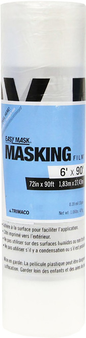 Trimaco 67290 72" x 90' Standard Masking Film