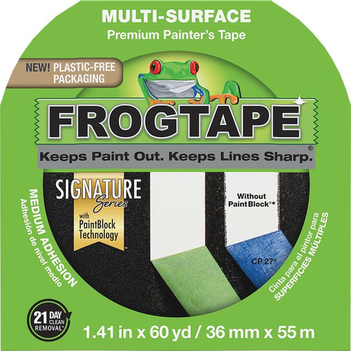 Shurtape 106096 36mm x 55m (1.41" x 60yd) Green Frogtape Multi-Surface Painter's Tape