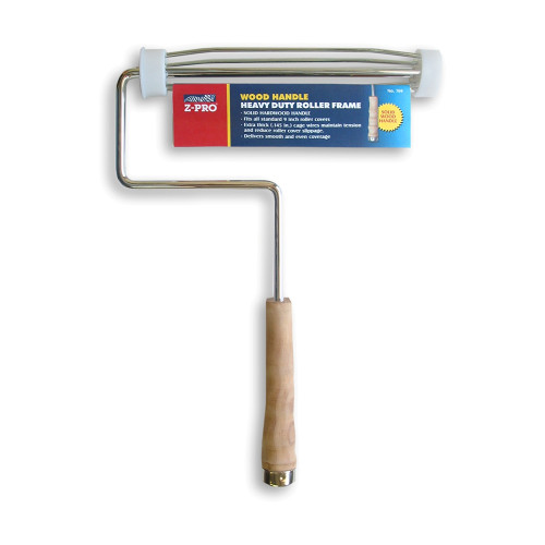 9" Premier 769 Z-Pro 5-Wire Cage, Heavy Duty Wood Handle Roller Frame